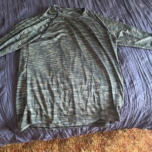 Large Mens Long Sleeve Zyia Olive Shirt